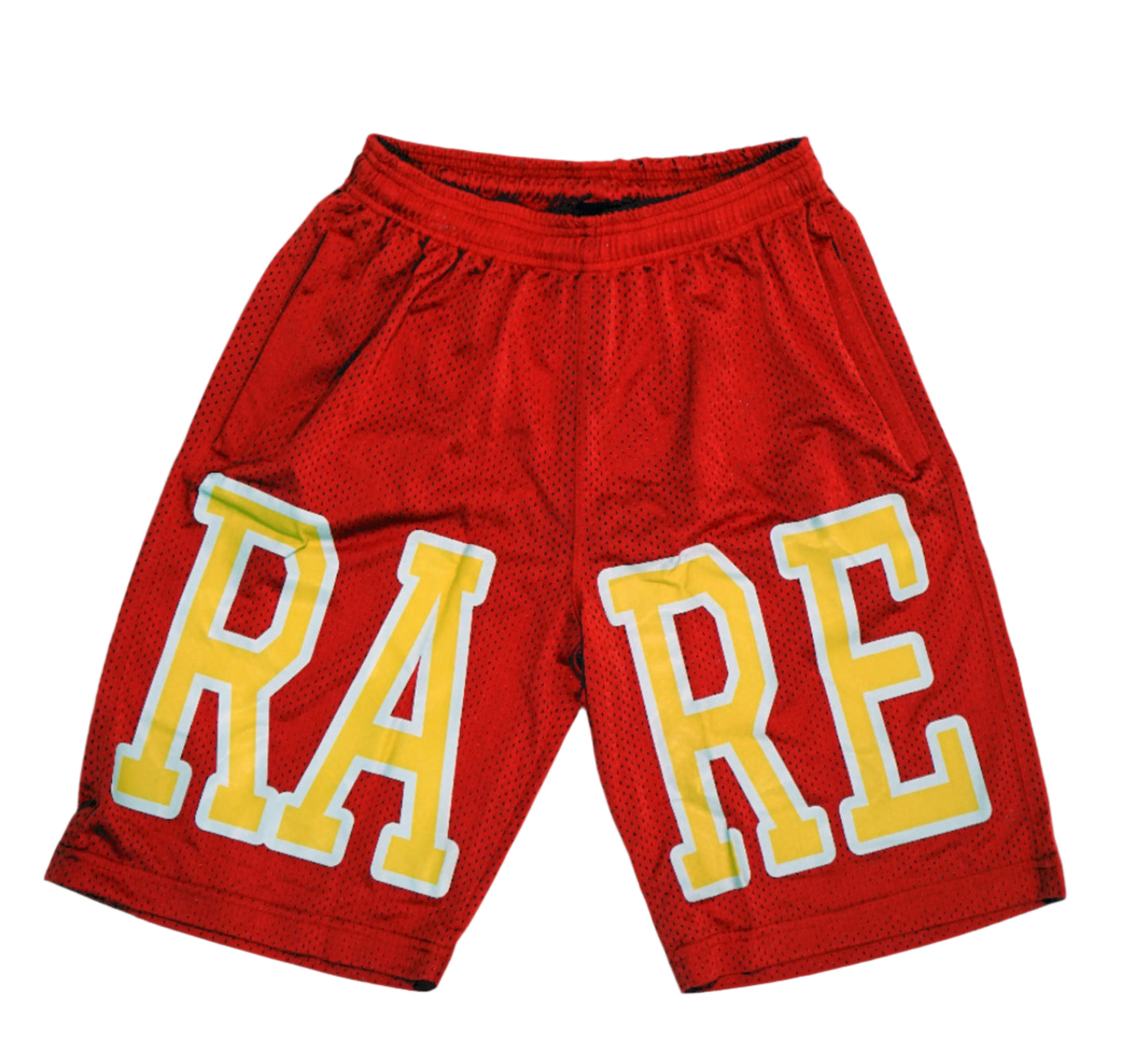 Rare Soul “RARE” Mesh Shorts – Red/Gold