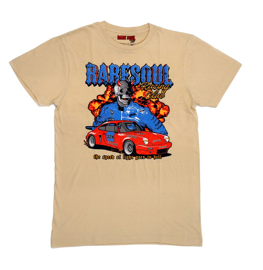 Rare Soul Racing Club “Speed of Light” Tee – Sand